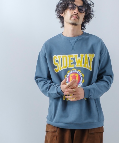 SIDEWAY STANCE（サイドウェイスタンス）の「【SIDEWAY STANCE】スウェットクルーネック プリント オーバーサイズ トレーナー（スウェット・メンズ・グレー系その他/グリーン系その他2/ブラック系その他/グレー系その他2/グリーン系その他/ブルー系その他/ブラック系その他2/ブルー系その他2・LARGE/MEDIUM/X-LARGE）」の19枚目の写真