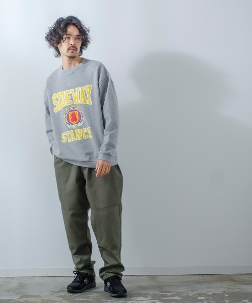 SIDEWAY STANCE（サイドウェイスタンス）の「【SIDEWAY STANCE】スウェットクルーネック プリント オーバーサイズ トレーナー（スウェット・メンズ・グレー系その他/グリーン系その他2/ブラック系その他/グレー系その他2/グリーン系その他/ブルー系その他/ブラック系その他2/ブルー系その他2・LARGE/MEDIUM/X-LARGE）」の14枚目の写真
