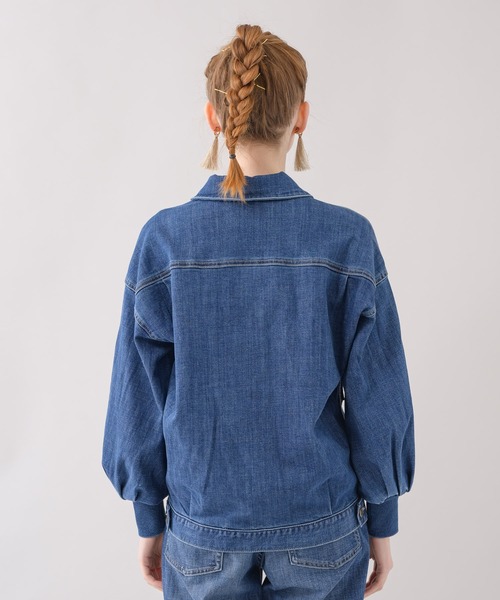 Paradise Picnic（パラダイスピクニック）の「CYAN ワイドスリーブリプリーブジャケット（デニムジャケット・レディース・ブルー・FREE）」の12枚目の写真
