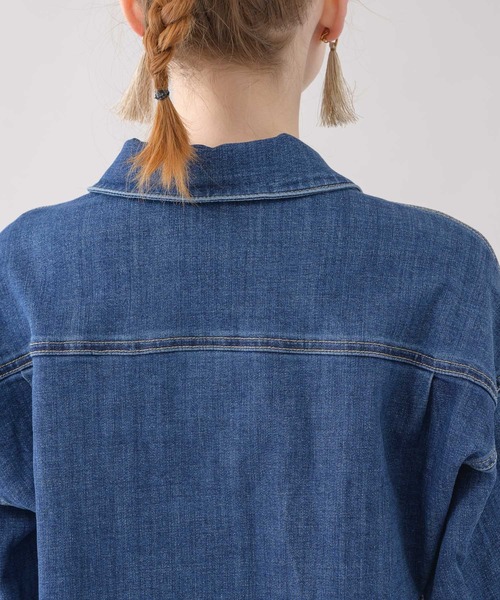 Paradise Picnic（パラダイスピクニック）の「CYAN ワイドスリーブリプリーブジャケット（デニムジャケット・レディース・ブルー・FREE）」の13枚目の写真