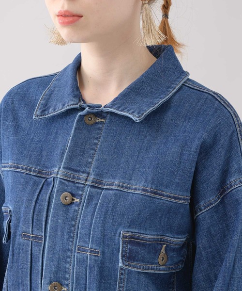 Paradise Picnic（パラダイスピクニック）の「CYAN ワイドスリーブリプリーブジャケット（デニムジャケット・レディース・ブルー・FREE）」の14枚目の写真