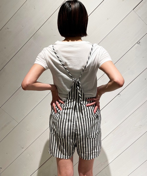 Hurley (ハーレー)の「W OLLIE OVERALLS ハーレーレディースオーバーオール ストライプ(サロペット/オーバーオール・レディース・ストライプ・SMALL/MEDIUM/X-SMALL)」の3枚目の写真