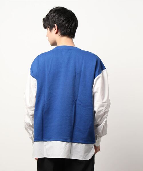 L.H.P Private Brand(エルエイチピープライベートブランド)の「PL シャツスリーブクルー/クルーネック/カットソー(シャツ/ブラウス・メンズ・ブルー/グリーン/チャコール・MEDIUM/LARGE)」の5枚目の写真
