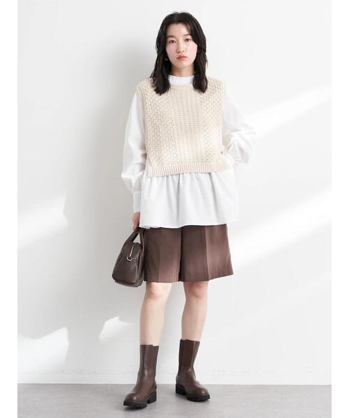 earth music&ecology（アースミュージックアンドエコロジー）の「SET2点 透かしベスト+チュニックブラウス（シャツ/ブラウス・レディース・オレンジ/ミント/ホワイト系その他2・FREE）」の12枚目の写真