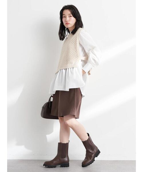 earth music&ecology（アースミュージックアンドエコロジー）の「SET2点 透かしベスト+チュニックブラウス（シャツ/ブラウス・レディース・オレンジ/ミント/ホワイト系その他2・FREE）」の13枚目の写真