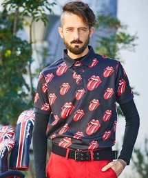 BACK SPIN!/バックスピン!【RollingStones/ローリングストーンズ】Red Lick Pattern POLO SHIRT
