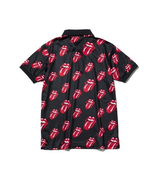 RAWLIFE(ロウライフ)の「BACK SPIN!/バックスピン!【RollingStones/ローリングストーンズ】Red Lick Pattern POLO SHIRT(ポロシャツ・メンズ・ブラック/ホワイト・SMALL/LARGE/X-LARGE/MEDIUM)」の11枚目の写真