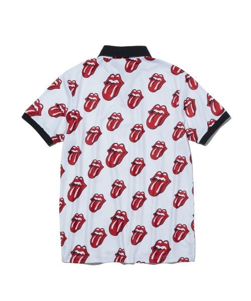 RAWLIFE(ロウライフ)の「BACK SPIN!/バックスピン!【RollingStones/ローリングストーンズ】Red Lick Pattern POLO SHIRT(ポロシャツ・メンズ・ブラック/ホワイト・SMALL/LARGE/X-LARGE/MEDIUM)」の15枚目の写真