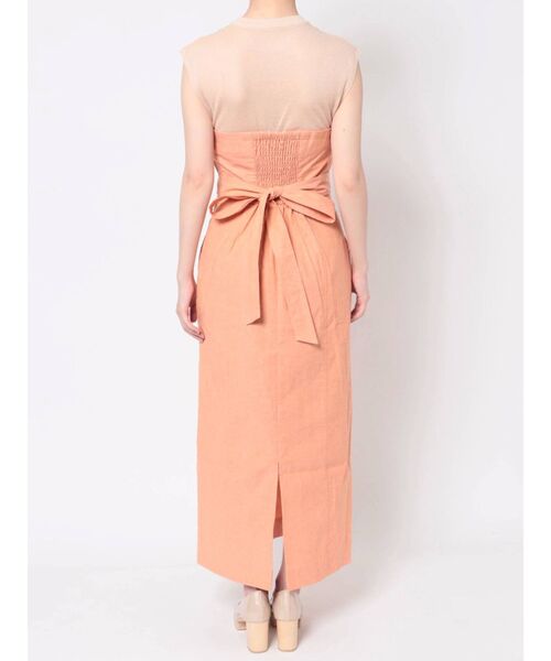 LAGUNAMOON（ラグナムーン）の「カラーステッチドッキングツイストワンピース（ワンピース・レディース・ブラック/オレンジ/グリーン・SMALL/MEDIUM）」の7枚目の写真