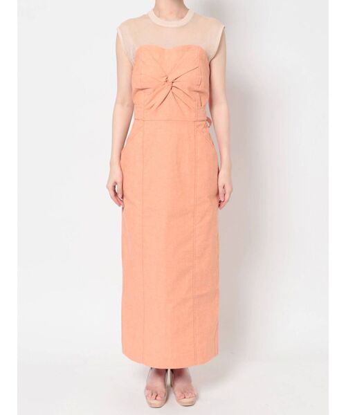 LAGUNAMOON（ラグナムーン）の「カラーステッチドッキングツイストワンピース（ワンピース・レディース・ブラック/オレンジ/グリーン・SMALL/MEDIUM）」の21枚目の写真