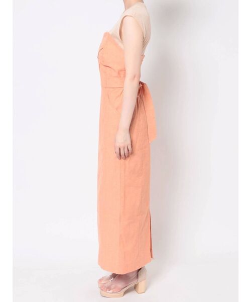 LAGUNAMOON（ラグナムーン）の「カラーステッチドッキングツイストワンピース（ワンピース・レディース・ブラック/オレンジ/グリーン・SMALL/MEDIUM）」の9枚目の写真