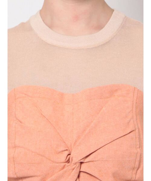 LAGUNAMOON（ラグナムーン）の「カラーステッチドッキングツイストワンピース（ワンピース・レディース・ブラック/オレンジ/グリーン・SMALL/MEDIUM）」の6枚目の写真