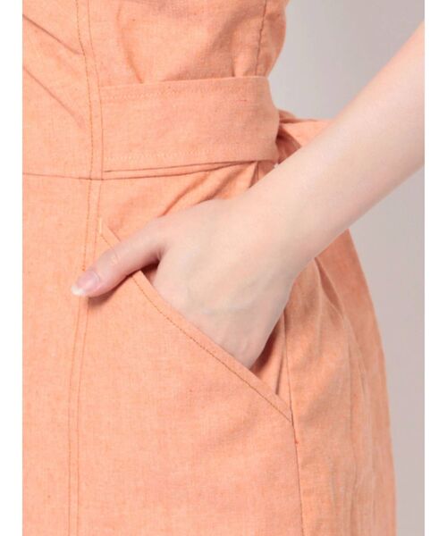 LAGUNAMOON（ラグナムーン）の「カラーステッチドッキングツイストワンピース（ワンピース・レディース・ブラック/オレンジ/グリーン・SMALL/MEDIUM）」の12枚目の写真