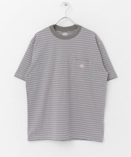DANTON(ダントン)の「DANTON MULTI STRIPE POCKET T-SHIRTS SHORT-SLEEVE(Tシャツ/カットソー・メンズ・グレー/グレー系その他/ブルー系その他・44/42)」の20枚目の写真