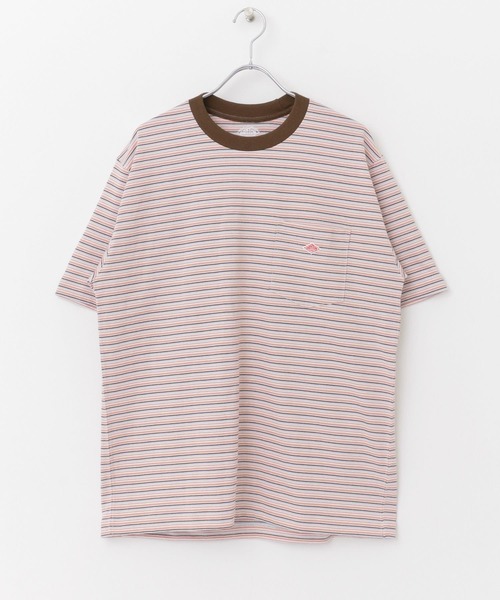 DANTON(ダントン)の「DANTON MULTI STRIPE POCKET T-SHIRTS SHORT-SLEEVE(Tシャツ/カットソー・メンズ・グレー/グレー系その他/ブルー系その他・44/42)」の17枚目の写真