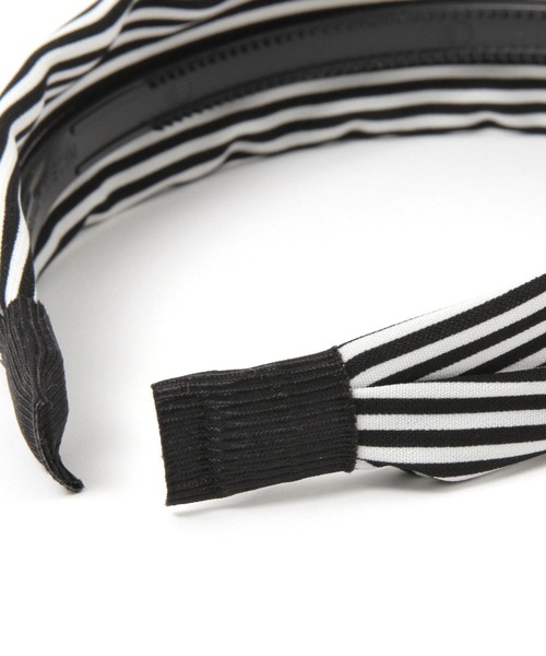 ALAND（エーランド）の「3.3Field Trip／STRIPEヘアバンド 2279045（カチューシャ・レディース・ブラック/ベージュ・FREE）」の5枚目の写真