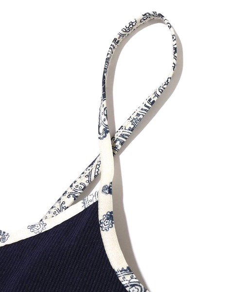 UGG（アグ）の「UGG@mos ペイズリー ロゴ刺繍 リブキャミ（キャミソール・レディース・ライトグレー/ネイビー/ブラウン・L/M）」の19枚目の写真