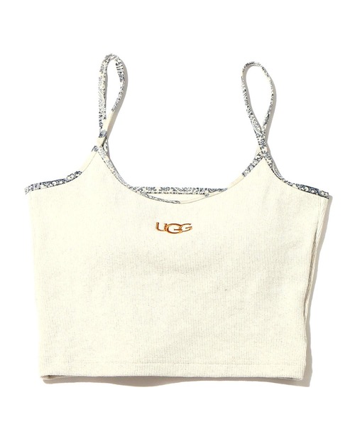 UGG（アグ）の「UGG@mos ペイズリー ロゴ刺繍 リブキャミ（キャミソール・レディース・ライトグレー/ネイビー/ブラウン・L/M）」の6枚目の写真