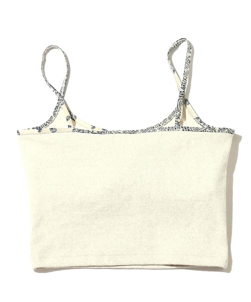 UGG（アグ）の「UGG@mos ペイズリー ロゴ刺繍 リブキャミ（キャミソール・レディース・ライトグレー/ネイビー/ブラウン・L/M）」の7枚目の写真