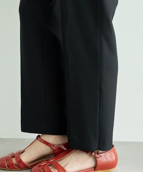 ROPE' PICNIC（ロペピクニック）の「【ラク美】ファスナースリットカラーパンツ（スラックス・レディース・ブルー/ブラック/グリーン/ベージュ/ピンク系その他2・38/36/40）」の19枚目の写真