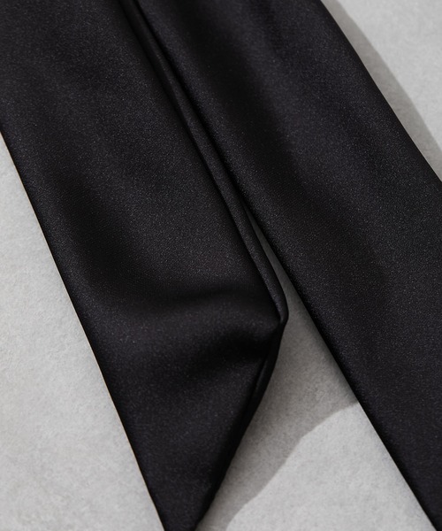 Omekashi(オメカシ)の「サテンリボンヘアゴム(ヘアゴム・レディース・ブラック・FREE)」の8枚目の写真