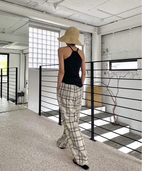 Didot.showroom(ディドット ショールーム)の「つば広ペーパーハット(ハット・レディース・ベージュ/ブラウン・FREE)」の14枚目の写真