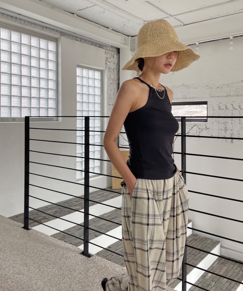 Didot.showroom(ディドット ショールーム)の「つば広ペーパーハット(ハット・レディース・ベージュ/ブラウン・FREE)」の15枚目の写真