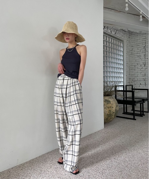 Didot.showroom(ディドット ショールーム)の「つば広ペーパーハット(ハット・レディース・ベージュ/ブラウン・FREE)」の17枚目の写真