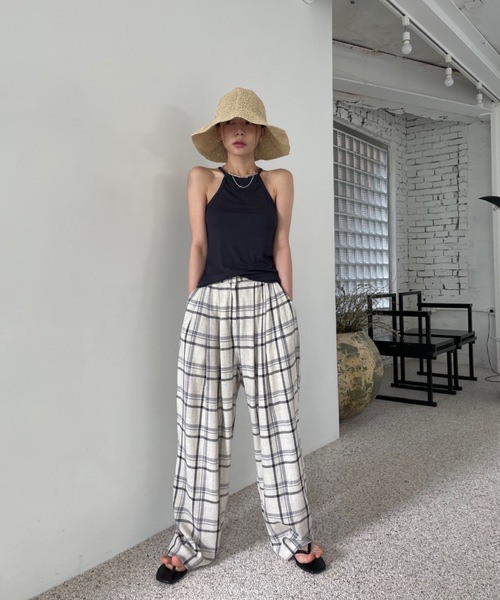 Didot.showroom(ディドット ショールーム)の「つば広ペーパーハット(ハット・レディース・ベージュ/ブラウン・FREE)」の18枚目の写真