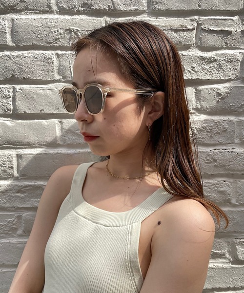 Chico(チコ)の「クリアフレームサングラス(サングラス・レディース・ベージュ/ピンク/クリア/ライトベージュ・FREE)」の7枚目の写真