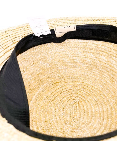 polcadot（ポルカドット）の「ストライプベルト 麦わらカンカン帽（ハット・レディース・ブラック/グレー/ベージュ・FREE）」の12枚目の写真