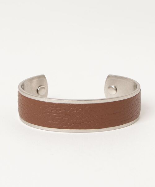 【hobo / ホーボー】BRASS BRACELET SHRINK LEATHER L（ブレスレット）｜hobo（ホーボー）