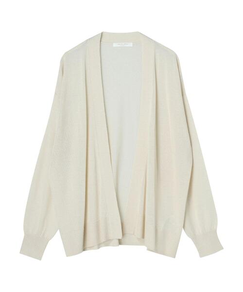 Green　Parks（グリーンパークス）の「接触冷感 ゆったりカーデ（カーディガン/ボレロ・レディース・ライトグレー/ブラック/グリーン/アイボリー・FREE）」の8枚目の写真