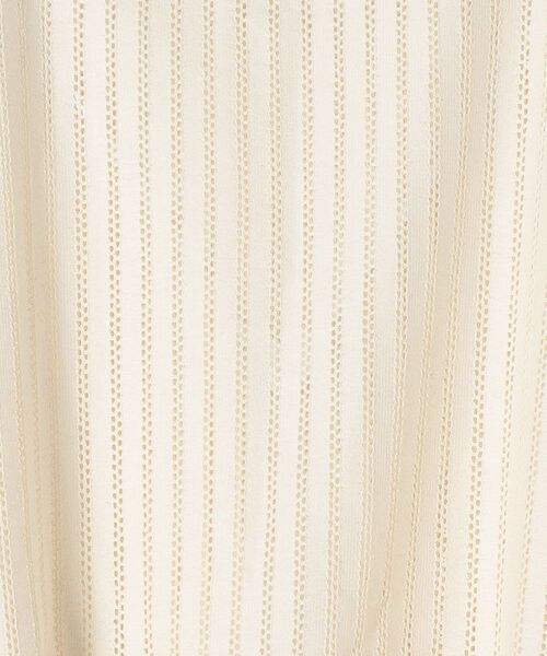 SHIPS any(シップス エニィ)の「SHIPS any:〈ウォッシャブル〉ホール レース ペプラム TEE◇(Tシャツ/カットソー・レディース・ホワイト/ネイビー/オフホワイト・ONE SIZE)」の12枚目の写真