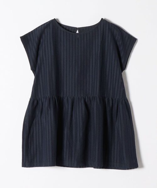 SHIPS any(シップス エニィ)の「SHIPS any:〈ウォッシャブル〉ホール レース ペプラム TEE◇(Tシャツ/カットソー・レディース・ホワイト/ネイビー/オフホワイト・ONE SIZE)」の13枚目の写真