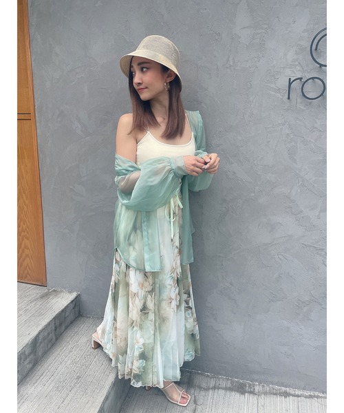 DURAS（デュラス）の「パッド付バッククロスキャミソール（キャミソール・レディース・ホワイト/ブラック・FREE）」の6枚目の写真