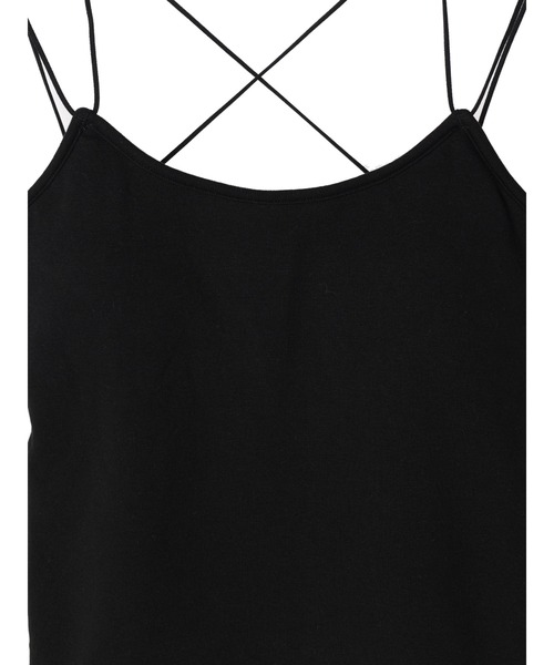 DURAS（デュラス）の「パッド付バッククロスキャミソール（キャミソール・レディース・ホワイト/ブラック・FREE）」の9枚目の写真