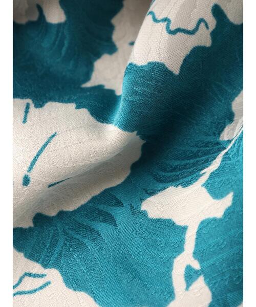 earth music&ecology（アースミュージックアンドエコロジー）の「フラワープリントジャガードスカート（スカート・レディース・ダークグリーン/バーガンディー・S/M）」の8枚目の写真