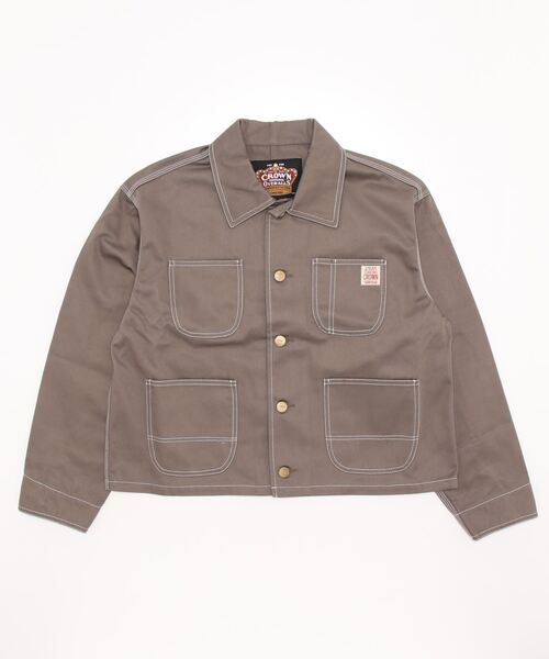 ARCHIVER(アーカイバ)の「【Bl】コットンカバーオール レディース / CROWN OVERALLS(カバーオール・レディース・ホワイト/ベージュ/ブラウン・SMALL)」の2枚目の写真