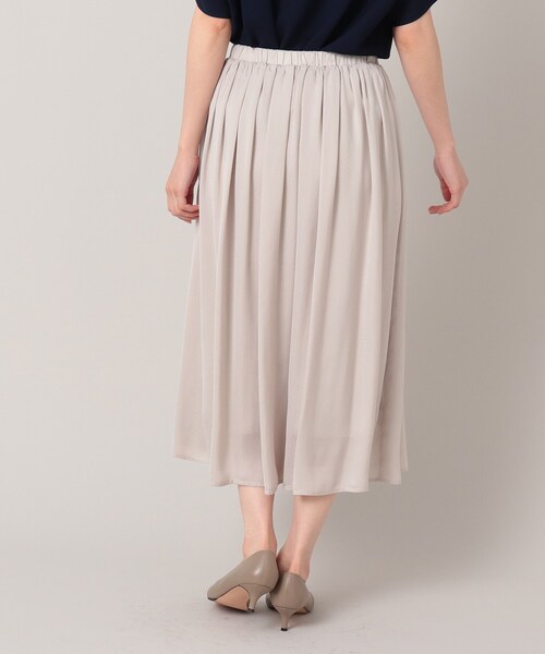 UNTITLED（アンタイトル）の「◆【セットでも単品でも】ドット柄 ミモレ丈スカート＜洗える／SETUP／ウエストゴム／通勤＞（スカート・レディース・ベージュ系その他4/ブルー系/ネイビー系・00/02/04/44/48）」の21枚目の写真