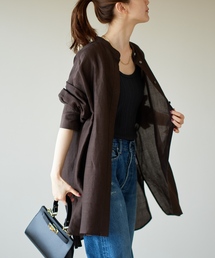 IENA | 《追加》ラミーリヨセルバックギャザーシャツ(シャツ/ブラウス)