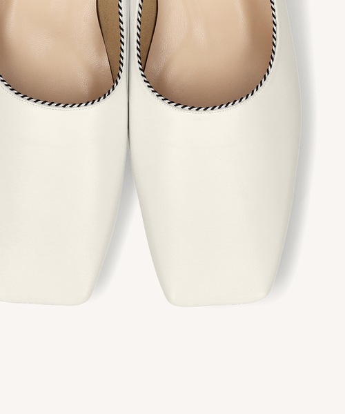 MAMIAN(マミアン)の「ステッチパイピング 甲深フラットパンプス(パンプス・レディース・ブラック/ベージュ/アイボリー・22.5cm/23.5cm/24.5cm/23.0cm/24.0cm/25.0cm)」の9枚目の写真