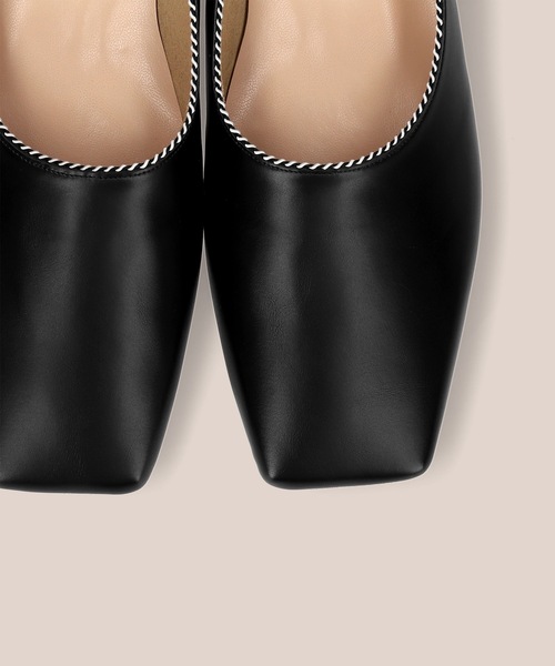 MAMIAN(マミアン)の「ステッチパイピング 甲深フラットパンプス(パンプス・レディース・ブラック/ベージュ/アイボリー・22.5cm/23.5cm/24.5cm/23.0cm/24.0cm/25.0cm)」の14枚目の写真