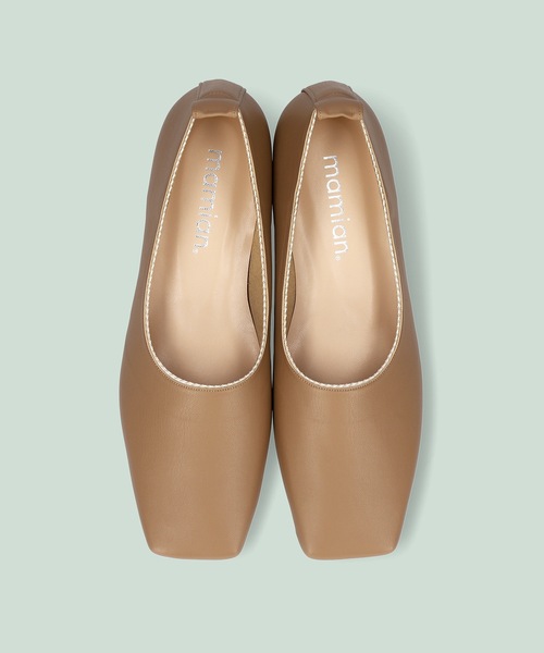 MAMIAN(マミアン)の「ステッチパイピング 甲深フラットパンプス(パンプス・レディース・ブラック/ベージュ/アイボリー・22.5cm/23.5cm/24.5cm/23.0cm/24.0cm/25.0cm)」の18枚目の写真