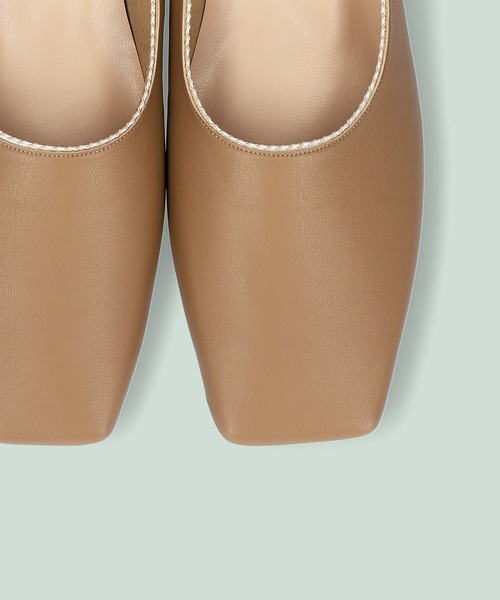 MAMIAN(マミアン)の「ステッチパイピング 甲深フラットパンプス(パンプス・レディース・ブラック/ベージュ/アイボリー・22.5cm/23.5cm/24.5cm/23.0cm/24.0cm/25.0cm)」の19枚目の写真