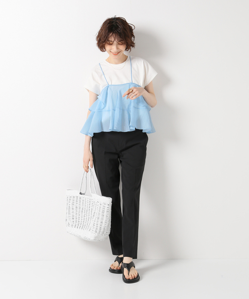 IENA(イエナ)の「【RACHEL COMEY/レイチェルコーミー】CLEARYラッフルトップス(シャツ/ブラウス・レディース・ネイビー・2)」の2枚目の写真