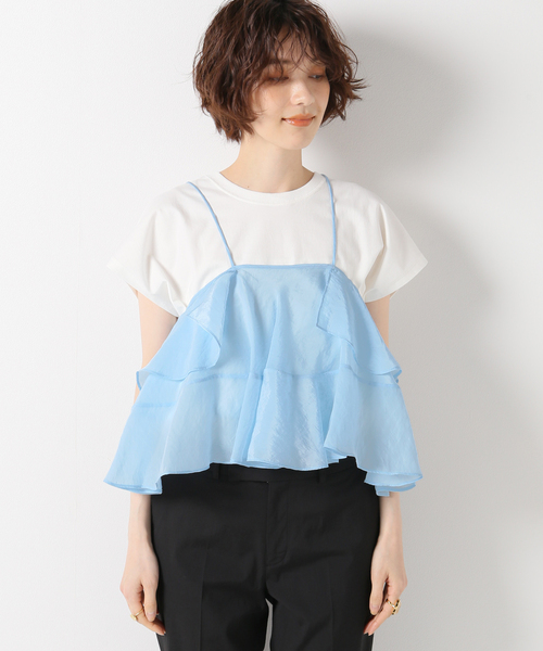 IENA(イエナ)の「【RACHEL COMEY/レイチェルコーミー】CLEARYラッフルトップス(シャツ/ブラウス・レディース・ネイビー・2)」の4枚目の写真