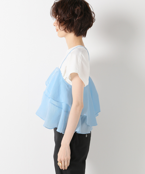IENA(イエナ)の「【RACHEL COMEY/レイチェルコーミー】CLEARYラッフルトップス(シャツ/ブラウス・レディース・ネイビー・2)」の5枚目の写真