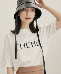 VIS | モックネック5分袖ロゴTシャツ(Tシャツ/カットソー)