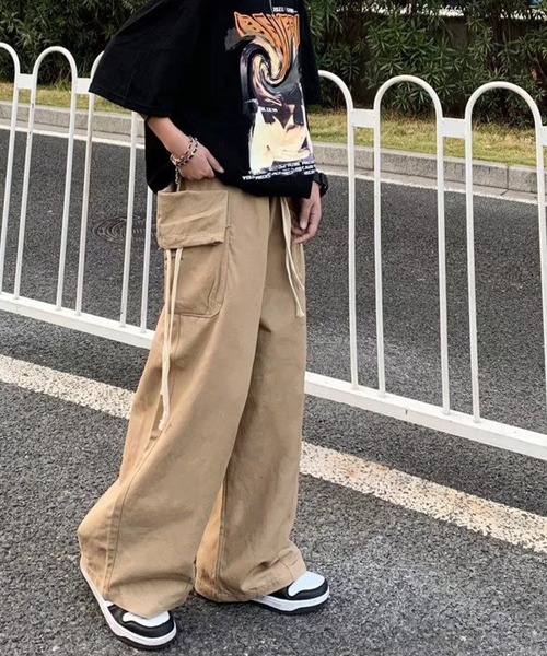 meJane（ミージェーン）の「ARMYカーゴビブパンツ（カーゴパンツ・レディース・ブラック/ベージュ/カーキ・S/M）」の17枚目の写真